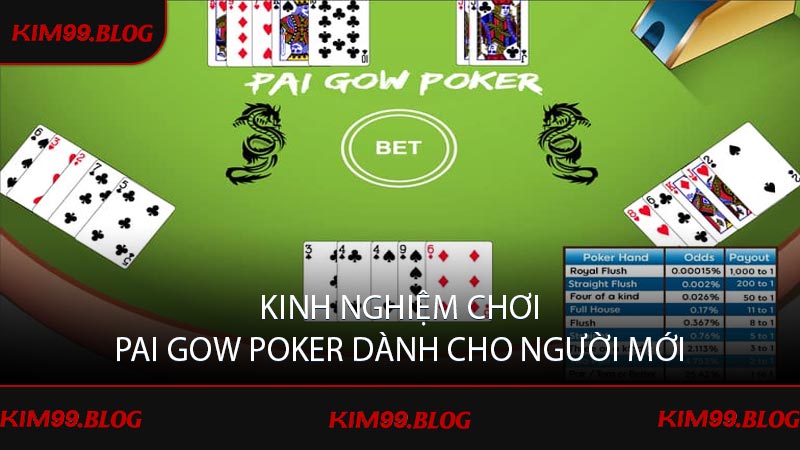 Kinh nghiệm chơi pai gow poker dành cho người mới